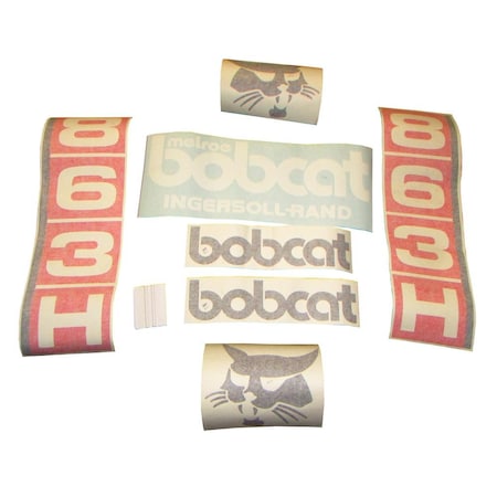 Aftermarket Replacement Whole Machine Decal Set Fits Bobcat Excavator Model 853H BOBCAT853HDECALSET